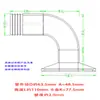 Acero inoxidable 304 grado sanitario codo de 90 grados junta para tubería de cuero portabrocas de carga rápida cabeza de pagoda antideslizante Boquilla verde