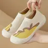 Zapatos Slip-On Transpirables Finos de Punta Redonda de Tejido Fly-Knit para Mujer, Zapatos Cómodos de Suela Suave para Mamá, Zapatos Perezosos, Dropshipping de TikTok Primavera y Verano