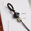 Nuevo llavero tejido a mano estilo chino estilo Xizang, artículo decorativo, cadena para teléfono, accesorio colgante para bolso semiacabado