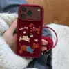 Funda para iPhone 18 Pro Max con Huella de Pata de Perro Compatible Apple 17 Bolso 16 Bola de Pelo 15/14P