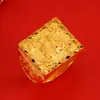 Tienda de oro boutique de oro grueso 1:1 anillo de hombre de la suerte apertura cobre chapado en oro dominante Vietnam arena dorada explosiones transfronterizas
