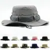 En stock, sombrero retro para el sol al aire libre transfronterizo, sombrero de pescador de mezclilla para montañismo, parasol, protector solar, sombrero de pesca para viajes.