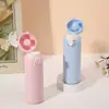 Termo de Acero Inoxidable 304 de Gran Capacidad Estilo Ins Cuerda de Agarre Portátil Simple Taza de Agua Viaje Taza con Popote para Coche de Alta Calidad