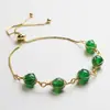 Pulsera de Hilo de Cobre Chapado en Oro de 14K Envuelto en Perlas Redondas Naturales de Amatista y Lapislázuli, Joyería de Mano Simple y Elegante, Accesorios Transfronterizos