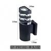 Lámpara de Pared Exterior LED Exterior Doble Cabezal Impermeable y a Prueba de Humedad Lámpara de Jardín de Terraza Carcasa de Plástico Fábrica Fuente de Exportación Transfronteriza