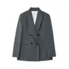Estilo Europeo y Americano Transfronterizo Z Nueva Moda 2026 Blazer de Doble Botonadura para Mujer 2129095 Pantalones de Pierna Ancha 2125095