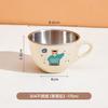 Taza de Agua Infantil de Acero Inoxidable 304, Taza de Leche para Jardín de Infancia, Vaso para Beber Doméstico, Vaso de Aprendizaje Abierto para Bebé con Asa