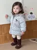 Dulce Conjunto para Bebés Niñas Invierno Lunares Sudadera con Capucha Algodón Versátil Calcetines Altos Leggings Conjunto de Tres Piezas Ropa de Invierno para Niños