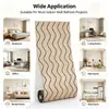 Pegatinas de pared decorativas con imitación de madera autoadhesivas, pegatinas de pared con rejilla de ranura ultra 3D, decoración de pared impermeable, pegatinas de pared para fondo de TV