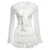 Estilo Europeo y Americano Otoño e Invierno Moda Vestido Sexy Camisola Camiseta de Manga Corta Traje de Manga Larga Venta de Liquidación Ropa de Mujer