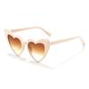 Gafas de sol con forma de corazón de melocotón y personalidad de moda, gafas de sol bicolor con diseño de amor para hombres y mujeres, gafas de sol decorativas con forma de bola, venta al por mayor 8805