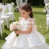 Vestido de Tirantes de Princesa para Niña, Vestido para Fiesta de Primer Cumpleaños Infantil, Vestido Diario de Malla Satinada con Flores para Cumpleaños de Bebé, Blanco