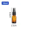 Frasco spray marrom, frasco spray de névoa fina à prova de luz, frasco transparente hidratante, frasco refil cosmético, frasco de perfume para viagem