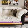 Sofá de Tela Sofá Cama para Sala de Estar Apartamento Pequeño Doble de Tres Plazas Línea Recta Sofá Simple Habitación de Alquiler Sofá Pequeño Moderno