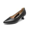 Sapatos Casuais Baixos Rita Summer Femininos Bico Fino Salto Bloco Franja Baixo Antiderrapante Macio Confortável Sz61876