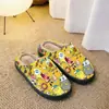 Pantuflas de Algodón Personalizadas Pod para Hombre y Mujer, Zapatos de Algodón Cálidos para el Hogar en Otoño e Invierno, Personalización en Lotes Pequeños con tu Propio Diseño, Dropshipping Jit Transfronterizo