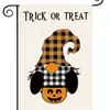 Bandeira de Jardim de Halloween Transfronteiriça 20,22 milhões de Impressão em Linho Xadrez Aquarelado Decorativa para Pátio Externo de Halloween