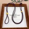 Cuerda Trenzada Tienda de Oro Mismo Estilo Cuerda Trenzada Cuerda de Alto Nivel Cuerda de Collar Avanzada con Colgante de Oro Arena Lanyard Unisex