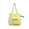 Bolsa Nova de Verão com Cordão de Nylon, Bolsa Tote Estilo Preguiçoso, Bolsa de Ombro Feminina para o Trabalho, Bolsa de Lona de Grande Capacidade