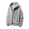 Jaqueta com Capuz Desconstruída Resistente Estilo Americano para Homens, Design de Marca Tendência de Inverno, Moletom Patchwork de Lã, Moletom Versátil para Casal