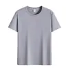 Ropa de trabajo de algodón puro de manga corta con estampado de logotipo, uniformes para grupos, camisetas promocionales para eventos deportivos DIY, camisetas culturales para celebraciones, camisetas personalizadas