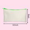 Amazon al por mayor transfronterizo bolsa cosmética con cremallera en blanco DIY bolsa de almacenamiento de lavado portátil bolsa para lápices bolsa de papelería
