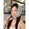 Pañuelo Floral Vintage Estilo Francés para Mujer, Estilo Bosque de Verano, Pañuelo de Seda Artístico de Alta Gama, Pañuelo Versátil para la Cabeza y el Cuello