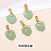 Joyería Jingdian, colgante de jade de cristal de 12 mm con cara de amor, accesorios de collar DIY, cadena de suéter de moda al por mayor