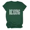 Camiseta informal de cuello redondo simple con estampado de letras para mujer, manga corta, Amazon transfronterizo ebay