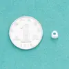 Mini Colgante de la Suerte Plateado S925 Plata de Ley Simple Plata Artesanía Fina Colgante Pequeño Accesorios para Pulsera Collar DIY