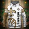 Sudadera con Capucha para Hombre 2025 Nueva Europea y Americana Transfronteriza Equipo de Fútbol NFL Impresión Digital 3D Sudadera con Capucha