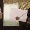 Sobre de lino, juego de cartas, cartas de amor retro, estilo chino, piel de vaca, papel especial, invitación, postal, sobre con pintura al fuego