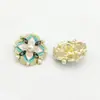 Nuevo Botón Metálico de Flor Perla Diamante Barroco Retro Estilo Palacio Decoración para Ropa Suéter Chaqueta Cortavientos