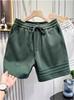 Design de Três Listras Shorts Esportivos Casuais Pesados Calças Masculinas Verão Soltas Calças Cinco Pontos Calças de Moletom Americanas Comércio Exterior