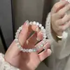 Nova Pulseira de Estilo Chinês Estilo Luxo Leve Nicho Boa Sorte Versátil Pulseira de Cristal de Água-Marinha Natural Presente para Melhor Amiga Feminina