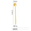 Cuchara Flor de Cerezo Dorada Cuchara de Flor Japonesa Cuchara para Remover Café de Mango Largo Cuchara de Postre Boda Rosa Cuchara de Hielo Estilo Lujo Accesible