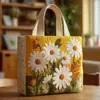 2026 Sitio Independiente Transfronterizo Amazon Bolso Tote Acolchado Nuevo Estampado Digital Bolso de Algodón Casual para Viajero
