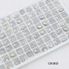 Taladro de uñas Dongzhou 10*8, taladro de punta ovalada simple, accesorios de bricolaje, taladro de vidrio súper flash, nuevo taladro de uñas