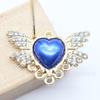 Aleación pedrería Perla Corazón alas de ángel colgante DIY ropa accesorios para el cabello aretes collar joyería accesorios de decoración