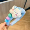 Diadema Linda Cara de Bola de Pelo para Lavado Facial Diadema de Corazón Dibujo Animado Peluche Piscis Esponja Maquillaje Estrella Salida Diadema