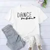 Amazon Supply Camiseta Casual de Verano para Mujer con Estampado de 'Dance Mom', Manga Corta, Holgada, Cuello Redondo, Talla Europea, Versátil