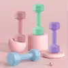 Mancuernas Pequeñas Ecológicas para Deportes y Fitness Femenino, Recubiertas de Cemento para Niños, Hombres y Estudiantes, Equipo General de Ejercicio para el Hogar