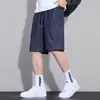 Shorts Jeans de Seda de Gelo Colorido Original Novo de Verão 2026 para Homens, Corte Reto Solto Tendência Casual Comprimento do Joelho