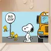 Novo tapete de banheiro de terra de diatomáceas do Snoopy, design de desenho animado, absorvente, antiderrapante e durável para uso em frente ao vaso sanitário, resistente à sujeira e ao desgaste