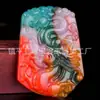 Pingentes de Jade Multicolorido Xinjiang Hetian Jade Atacado, Pingentes de Jade Multicolorido da Mongólia Exterior, Pingente de Dragão Pixiu, Pingente de Cavalo Kirin