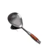 Cuchara coladora de acero inoxidable al por mayor para fideos, dumplings y aceite; cuchara de malla para filtrar de cocina para el hogar; cuchara espumadera ensanchada