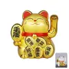 Nuevos adornos de gato de la suerte que saludan para decoración de coche, energía solar, saludo automático, caja registradora de casa, apertura, regalo creativo
