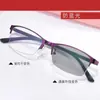 Óculos de Sol Inteligentes Coloridos Semi-Aro Quadrado de Metal para Homens Óculos de Leitura Multifuncionais Anti-Luz Azul Fabricante Fornecimento em Estoque