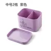 Caja de almacenamiento de cosméticos de escritorio de plástico translúcido esmerilado para labiales con tapa, caja para mascarillas, caja organizadora para productos de cuidado de la piel