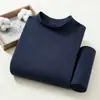 Roupas de Outono Calças de Outono Conjunto Masculino Suéter 100% Algodão Todo Algodão Roupa Íntima Quente Fina Conjunto de Roupa Íntima Masculina para Outono e Inverno para Meia-idade e Idosos